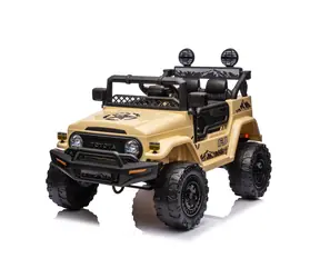 Eljet Samochód elektryczny dla dzieci Toyota FJ Cruiser brązowo-żółty / 50 W / Prędkość: 3-5 km-h / Nośność: 30 kg 