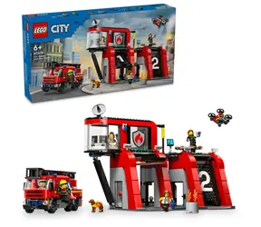 LEGO® City 60414 Remiza strażacka z wozem strażackim / Liczba elementów: 843 / od 6 lat