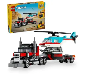 LEGO® Creator 3 w 1 31146 Ciężarówka z platformą i helikopter / Liczba elementów: 270 / od 7 lat