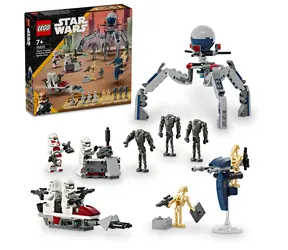 LEGO® Star Wars™ 75372 Zestaw bojowy żołnierza klonów i droida bojowego / Liczba elementów: 215 / od 7 lat