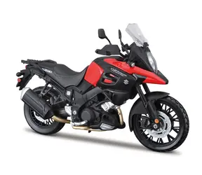Maisto Suzuki V-Strom czerwony / skala 1:12 / stojak / od 3 lat