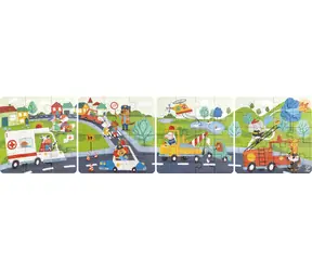 Hape Puzzle - Pojazdy ratunkowe / od 3 lat