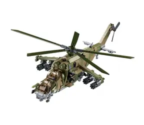 Sluban Model Bricks M38-B1137 Helikopter bojowy MI-24S / Lego - kompatybilny / Ilość figurek|części: 3|893 / od 12 lat