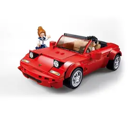 Sluban Model Bricks M38-B1128 Samochód sportowy MX5 / Lego - kompatybilny / Ilość figurek|części: 2|264 / od 10 lat