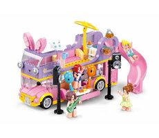 Sluban Girls Dream M38-B1165 Double Decker Musical Caravan / Lego - kompatybilne / Liczba figurek|sztuk: 4|412 