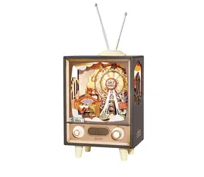 Drewniane puzzle Robotime 3D Karnawał o zachodzie słońca / od 14 lat / 174 elementy / Poziom trudności: trudny