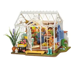 Drewniane puzzle Robotime 3D Domek ogrodowy Dream / od 14 lat / 240 elementów / Poziom trudności: trudny