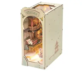 Drewniana układanka Robotime 3D „Falling Sakura” / od 14 lat / 240 elementów / Poziom trudności: średni