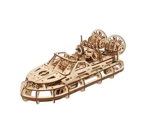 Drewniane puzzle mechaniczne Ugears 3D Poduszkowiec ratunkowy / od 14 lat / 383 elementy / Poziom trudności: średni