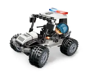 QMAN MineCity W11011-4 Jeep policyjny / Zestaw / Ilość figurek|części: 1|98 / od 6 lat