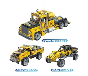 QMAN Unlimited Ideas 42108 Odważny transporter 3 w 1 / Zestaw do budowania / 637 elementów / od 6 lat
