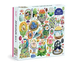 Galison Puzzle Malowane jajka / 500 sztuk / od 8 lat