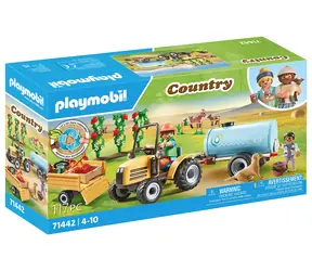 Playmobil® Country 71142 Traktor z przyczepą i zbiornikiem na wodę / Liczba elementów: 117 / od 4 lat