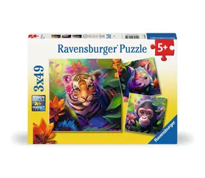 Ravensburger Zwierzęta z dżungli / 3x49 sztuk / od 5 lat