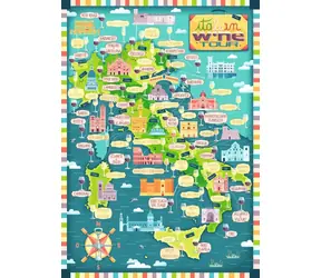 Ravensburger Mapa Iberii - regiony winiarskie / 1000 sztuk / od 14 lat