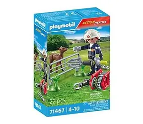 Playmobil® Action Heroes 71467 Strażacy Ratownictwo zwierząt / Liczba elementów: 22 / od 4 lat