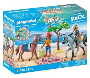 Playmobil® Konie z Waterfall 71470 Jazda konna z Amelią i Benem na plaży / Liczba części: 43 / od 5 lat