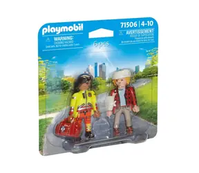 Playmobil® DuoPacks 71506 DuoPack Ratownik medyczny z pacjentem / Ilość sztuk: 6 / od 4 lat