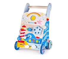 Bigjigs Baby Drewniany aktywny chodzik po morzu / od 12 miesięcy