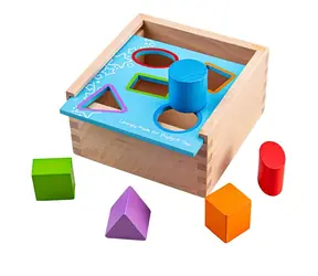 Bigjigs Toys Wkładane pudełko z kształtami / od 12 miesięcy