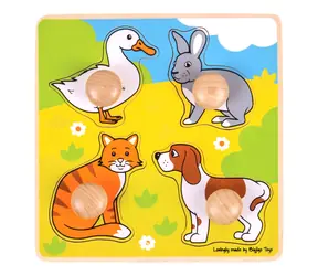 Bigjigs Toys Wstaw puzzle zwierzaki / od 12 miesiąca