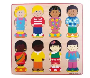 Bigjigs Toys Puzzle do wstawiania przyjaciele / od 1 roku