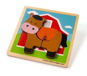 Bigjigs Toys Wstaw puzzle Koń / od 1 roku
