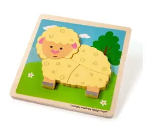 Bigjigs Toys Wstaw puzzle Owca / od 1 roku