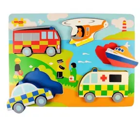 Bigjigs Toys Puzzle do wstawiania ratownicy / od 1 roku