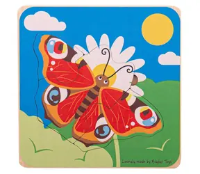 Bigjigs Toys Puzzle z cyklami życia motyla / od 2 lat