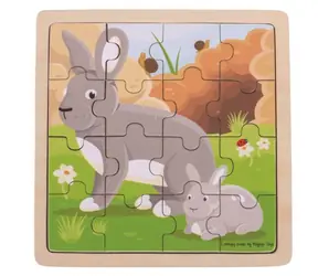 Bigjigs Toys Puzzle królik z królikiem / od 2 lat