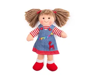 Bigjigs Toys Lalka materiałowa Hattie 28 cm / od 0 lat