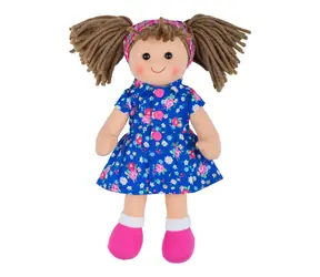 Bigjigs Toys Lalka materiałowa Hollie 28 cm / od 0 lat