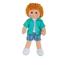 Bigjigs Toys Lalka materiałowa Jacob 28 cm / od 0 lat