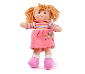 Bigjigs Toys Lalka materiałowa Jenny 28 cm / od 0 lat