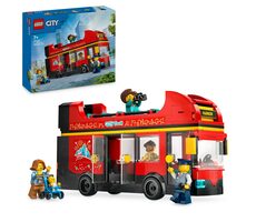 LEGO® City Great Vehicles 60407 Czerwony piętrowy autobus wycieczkowy / Liczba elementów: 384 / od 7 lat