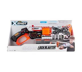 Zuru X-Shot Lock Blaster / Pistolet dla dzieci / 16 rzutek / od 8 lat
