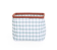 Childhome Kosz na zabawki 20x20x25 cm Vichy Sage Green / Wymiary: 20 x 20 x 25 cm