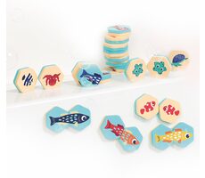 Ludi Piankowa Pexeso do kąpieli Underwater World 24 szt. / od 18 miesiąca