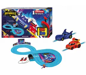 Carrera 63047 FIRST Batwheels Czas na akcję / Tor samochodowy / Długość obwodu 2,4 m / od 3 lat 