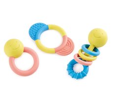 Hape ECO BABY - Zestaw grzechotek i gryzaków / od 0 miesiąca 