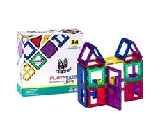 Playmags Płytki magnetyczne 3D Playmags 162 / 24 części / od 3 lat