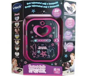 VTech Kidi Secret Safe - Mój sekretny pamiętnik czarny / wersja CZ / od 6 lat 