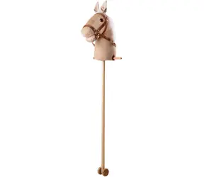 Bigjigs Toys Sztruksowy koń na tyczce / od 3 lat