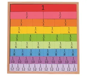Bigjigs Toys Plansza dydaktyczna Ułamki / od 3 lat