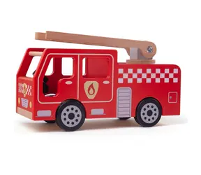 Bigjigs Toys Drewniany wóz strażacki / od 3 lat