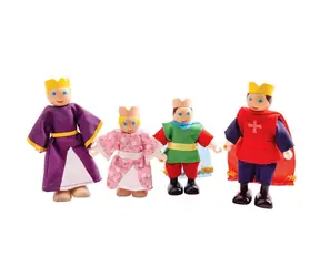 Bigjigs Toys Drewniane figurki rodziny królewskiej / od 3 lat