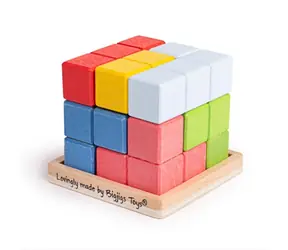 Bigjigs Toys Drewniana składana kostka / od 3 lat