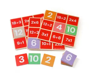 Bigjigs Toys Bingo matematyczne Mnożenie i dzielenie / od 3 lat