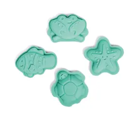 Bigjigs Toys Formy silikonowe Skorupka jajka zielone / od 18 miesiąca